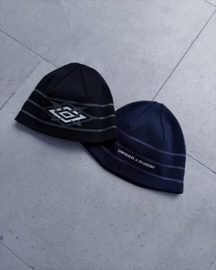 MERTRA x Umbro Warm Up Beanie Black and navy