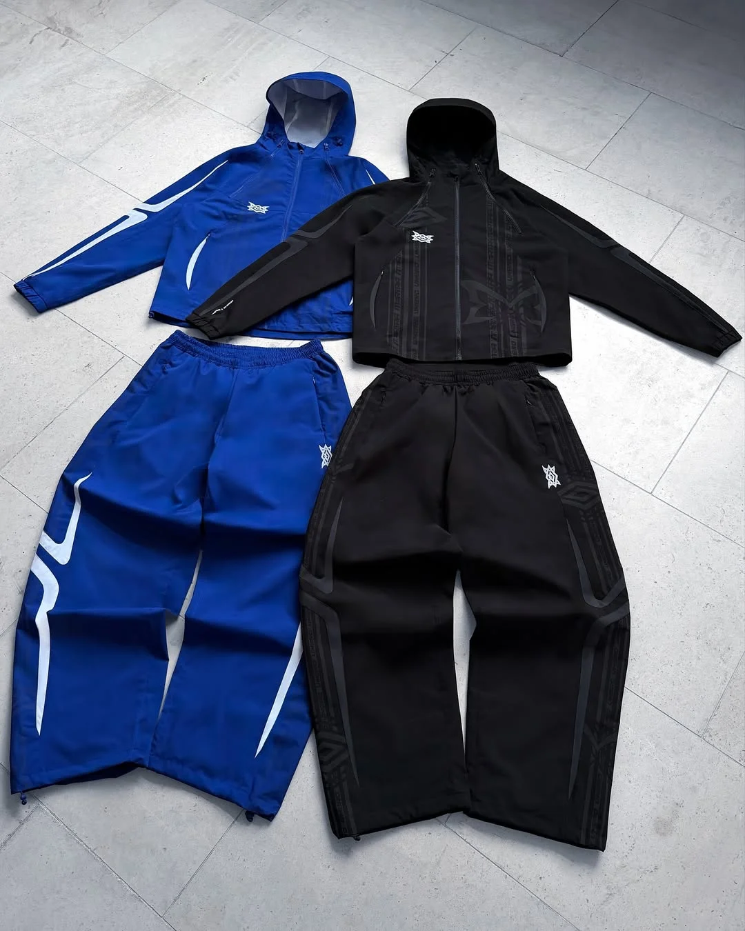 Mertra x Umbro Reflective Technical Tracksuit Blue & black Mertra x Umbro Reflective Technical Tracksuit Blue & black